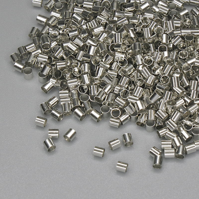 مثبتات كريمب "كباسات"، القطر 2mm، لون المعدن "فضي" عبوة 5 غرام