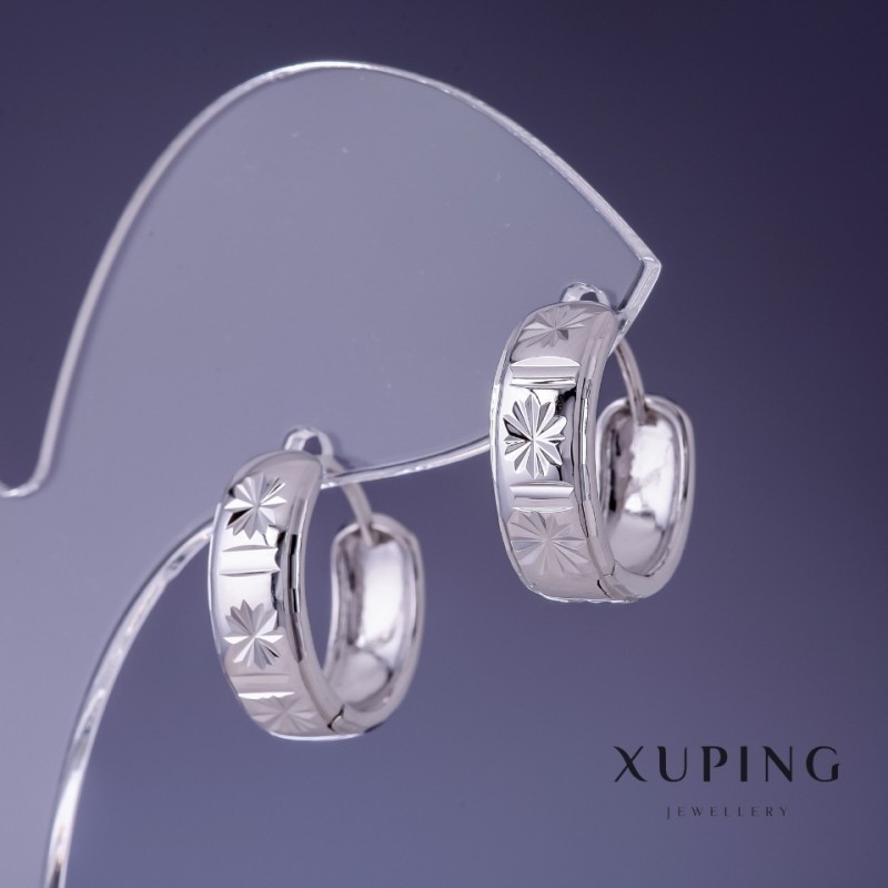 أقراط Xuping 6x15mm روديوم