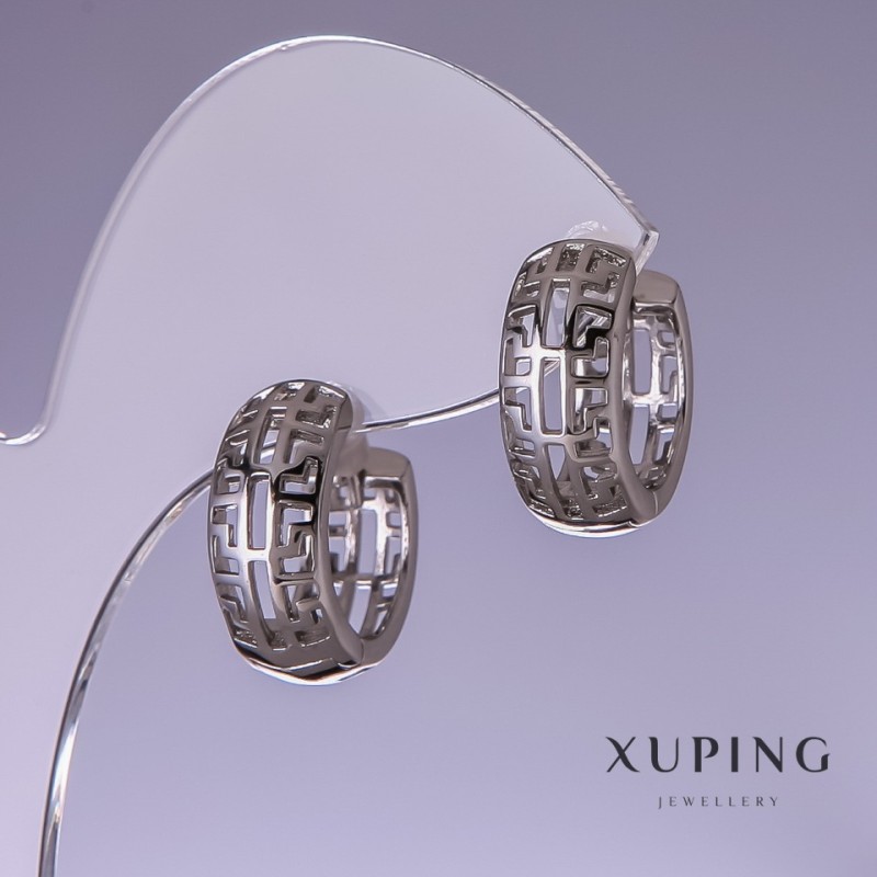 أقراط Xuping 16x8mm روديوم