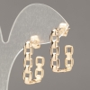 أقراط ضغط Xuping مطلية بالذهب 18K سلسلة، سمك 5,5مم +-، طول 25مم +
