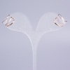 كاف ثلاثي Xuping مطلي ذهب 18K زركون أبيض 14×10 مم+
